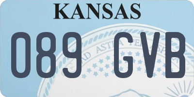 KS license plate 089GVB