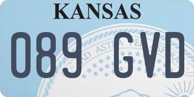 KS license plate 089GVD
