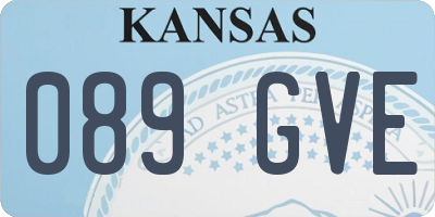 KS license plate 089GVE