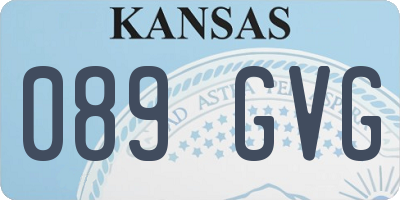 KS license plate 089GVG