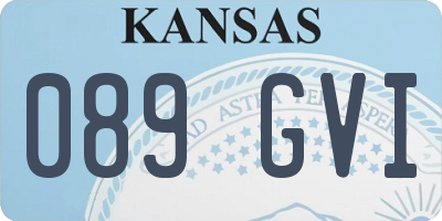 KS license plate 089GVI