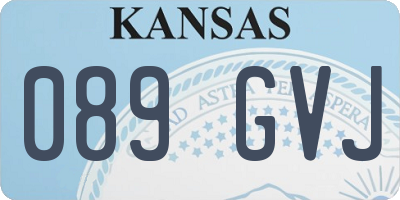 KS license plate 089GVJ