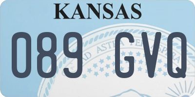 KS license plate 089GVQ
