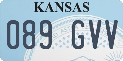 KS license plate 089GVV
