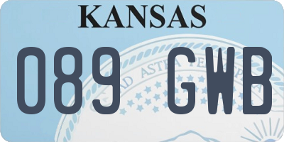 KS license plate 089GWB