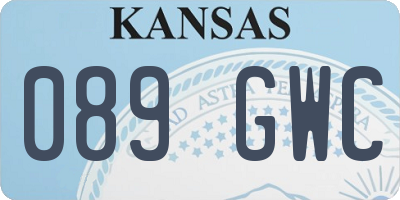 KS license plate 089GWC