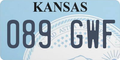 KS license plate 089GWF
