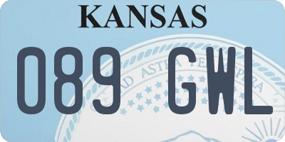 KS license plate 089GWL