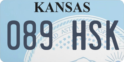 KS license plate 089HSK