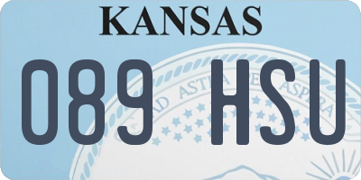 KS license plate 089HSU