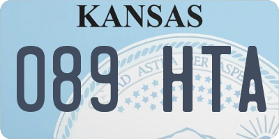 KS license plate 089HTA