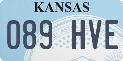 KS license plate 089HVE