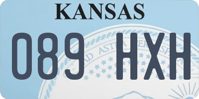KS license plate 089HXH