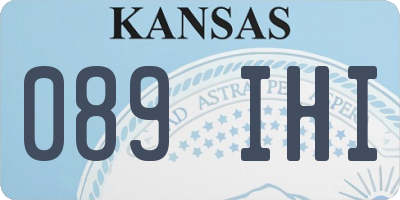 KS license plate 089IHI