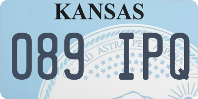 KS license plate 089IPQ