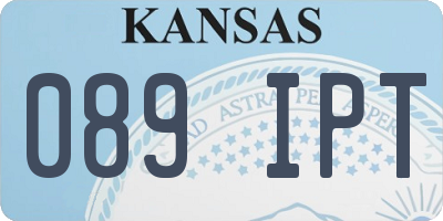KS license plate 089IPT
