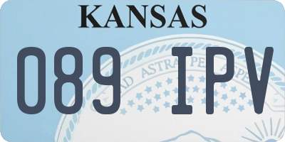 KS license plate 089IPV