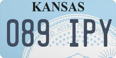 KS license plate 089IPY