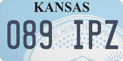 KS license plate 089IPZ
