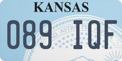 KS license plate 089IQF