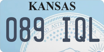 KS license plate 089IQL