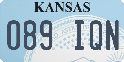 KS license plate 089IQN