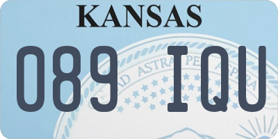 KS license plate 089IQU