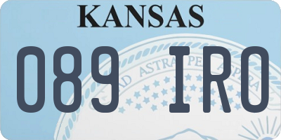 KS license plate 089IRO