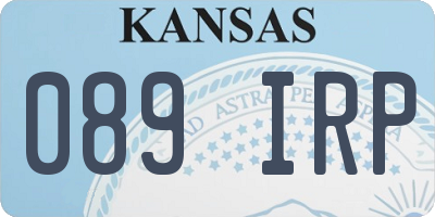KS license plate 089IRP