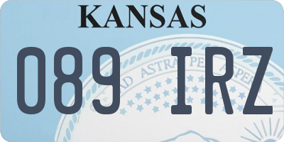 KS license plate 089IRZ
