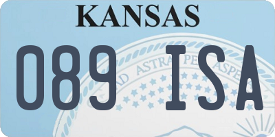 KS license plate 089ISA