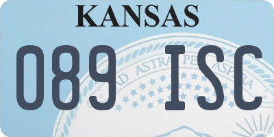 KS license plate 089ISC