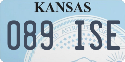 KS license plate 089ISE