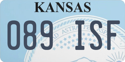 KS license plate 089ISF