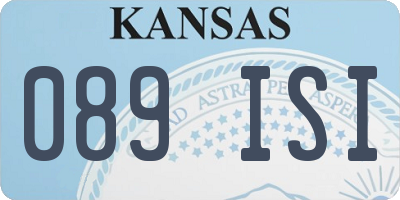 KS license plate 089ISI
