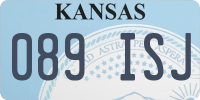 KS license plate 089ISJ