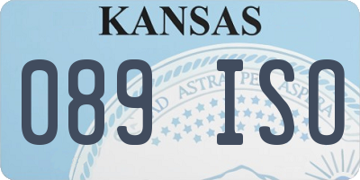 KS license plate 089ISO