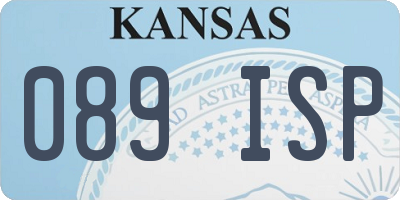 KS license plate 089ISP