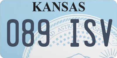KS license plate 089ISV