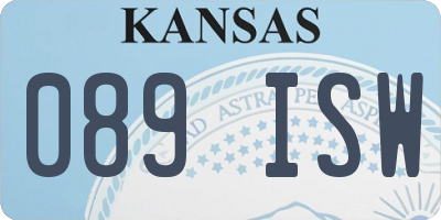 KS license plate 089ISW
