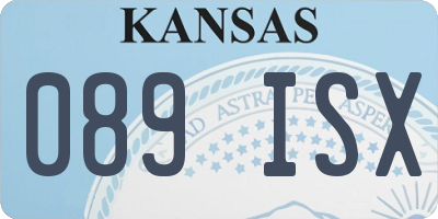KS license plate 089ISX