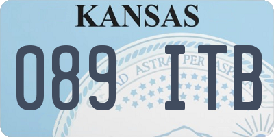 KS license plate 089ITB