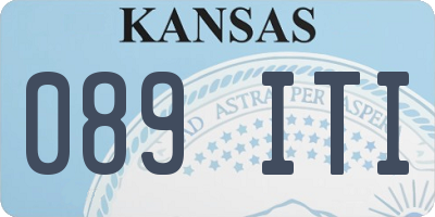 KS license plate 089ITI