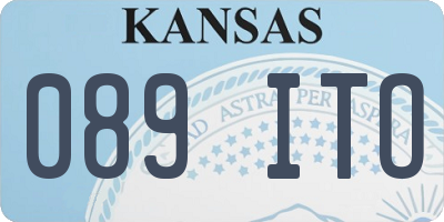 KS license plate 089ITO