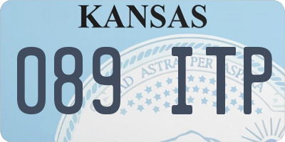 KS license plate 089ITP