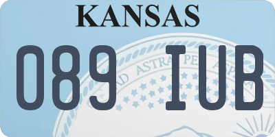 KS license plate 089IUB