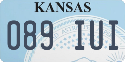 KS license plate 089IUI