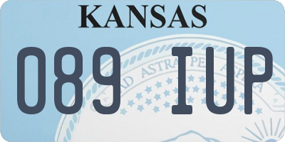 KS license plate 089IUP