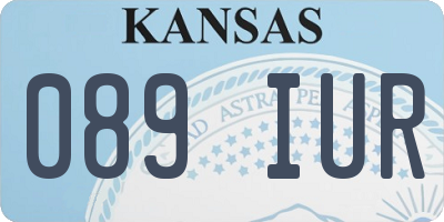 KS license plate 089IUR