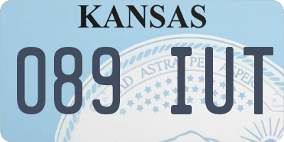 KS license plate 089IUT